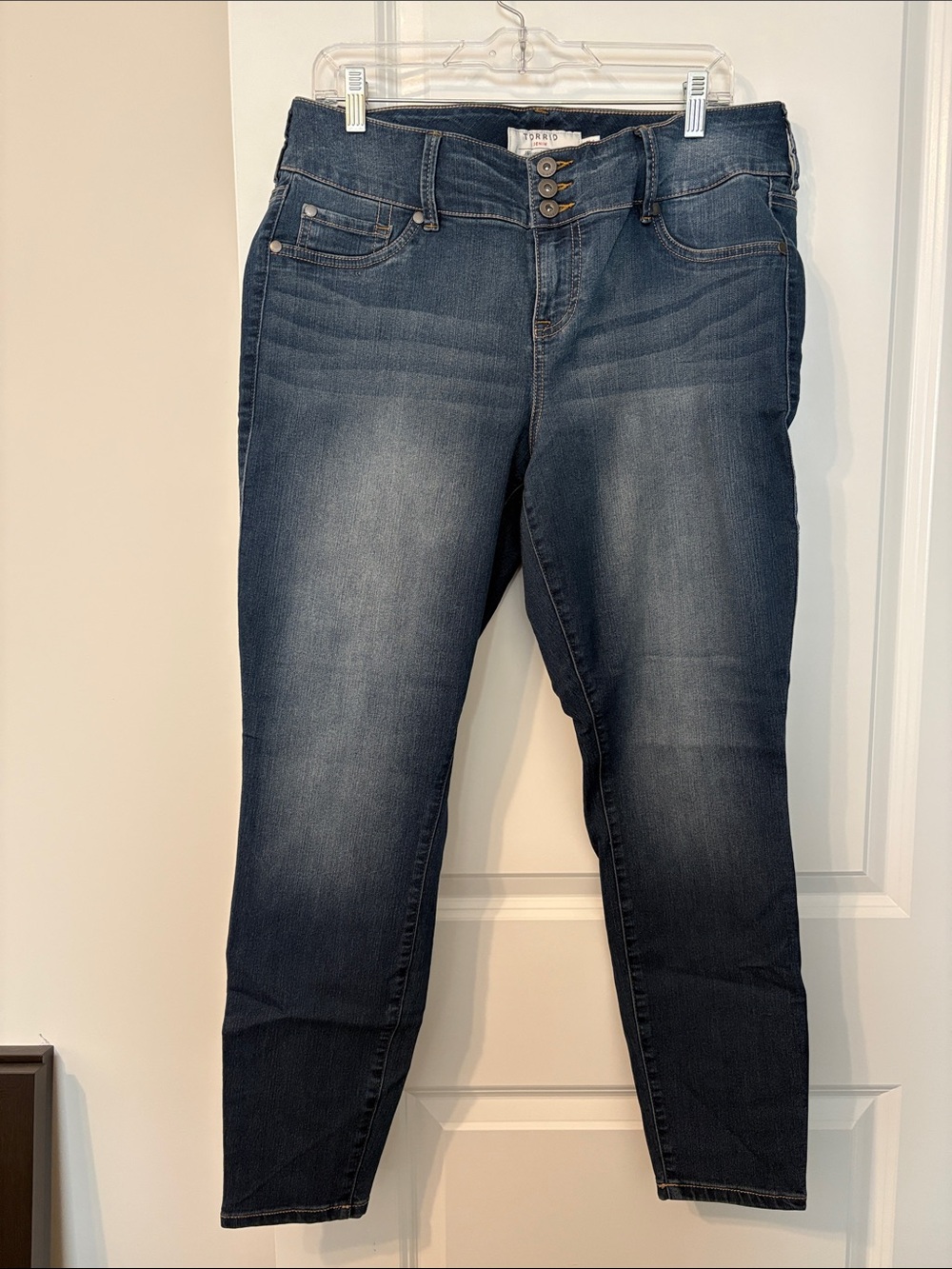 torrid Dark Blue High-Rise Skinny Jeggings